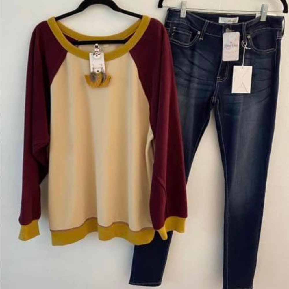 Maroon and Gold cozy crewneck.